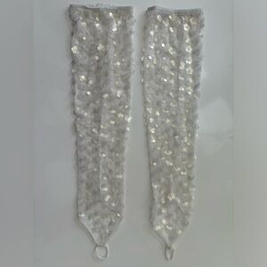 BHLDN Lena Fingerless Sequin Opera Gloves from Anthropologie